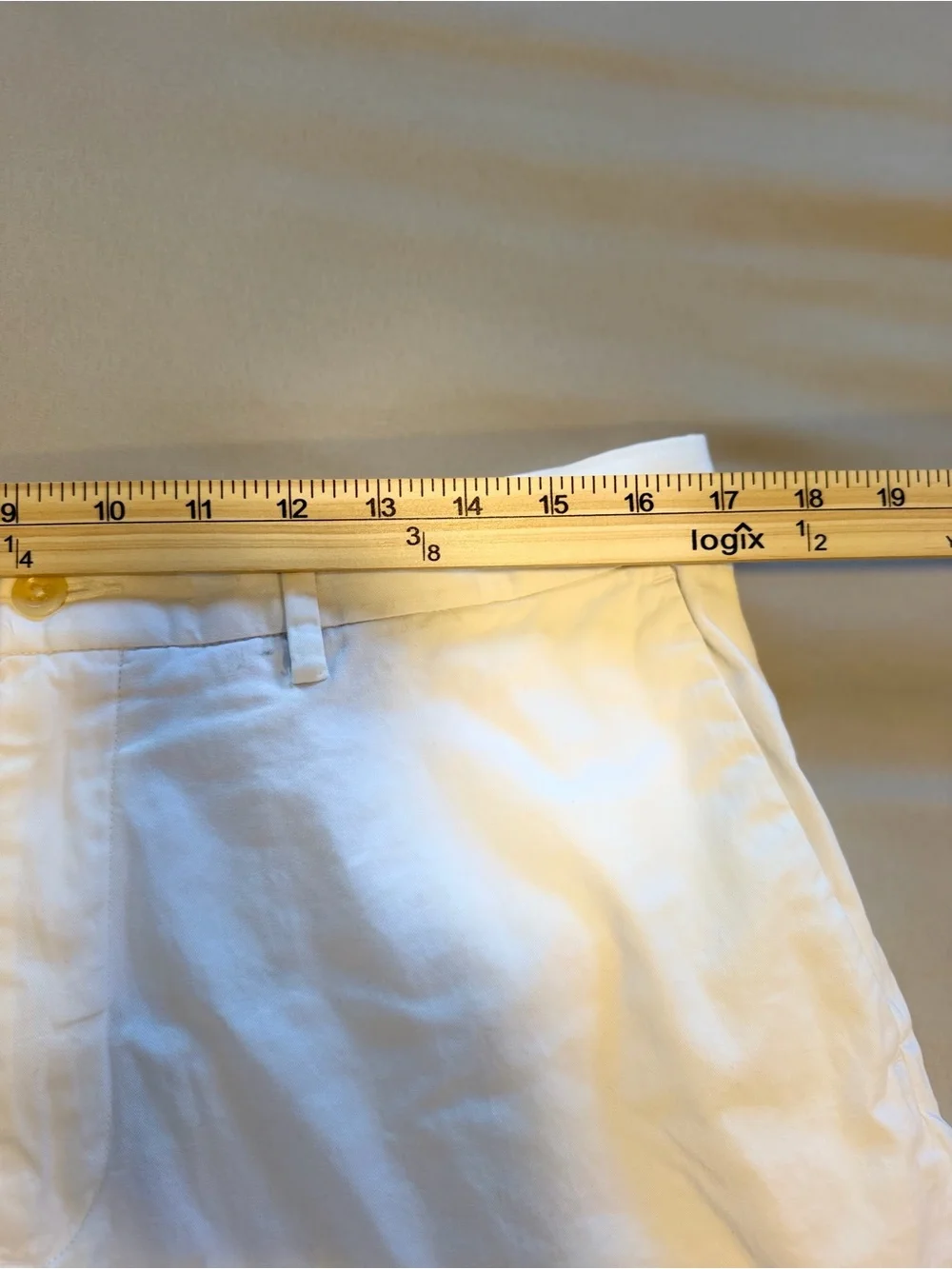 Polo by Ralph Lauren White Flat-Front Men’s Cotton Shorts